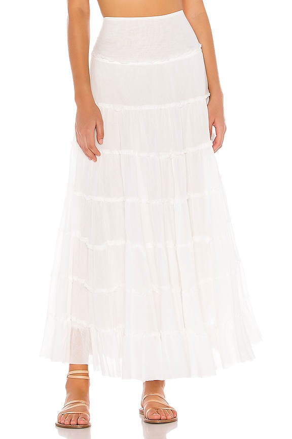 Free People Stuck In A Moment Skirt in Cream | REVOLVE
