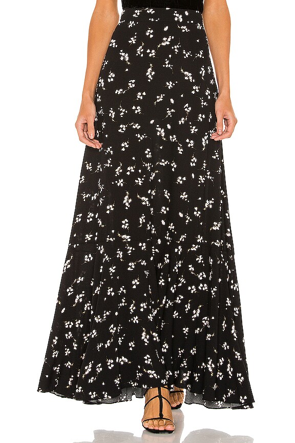 Free People Ruby's Forever Maxi Skirt in Black | REVOLVE