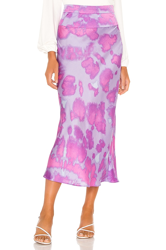 view 1 of 4 Normani Bias Skirt in Blue