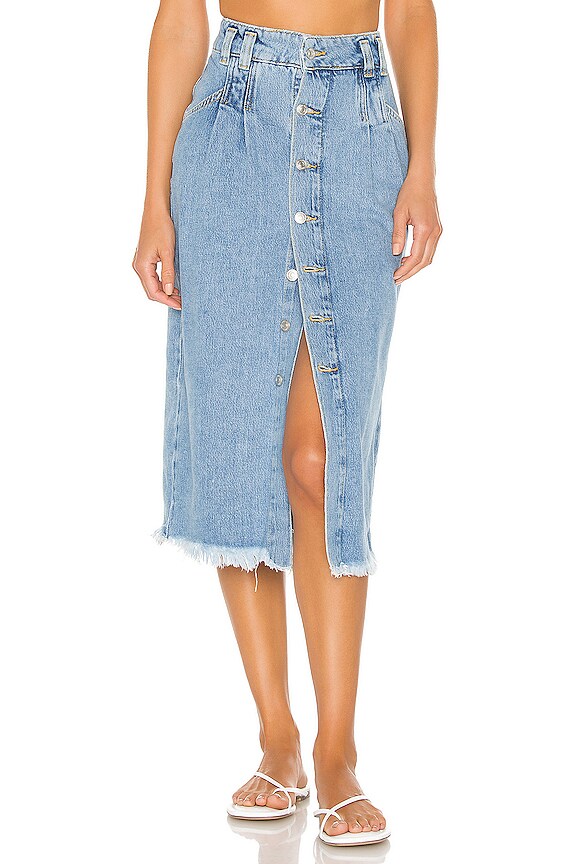 view 1 of 4 ROBE MI-LONGUE SIDNEY in Blue