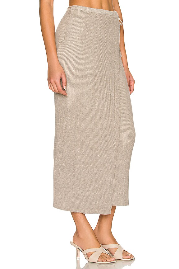 view 2 of 4 Borderline Midi Skirt in Marble Combo