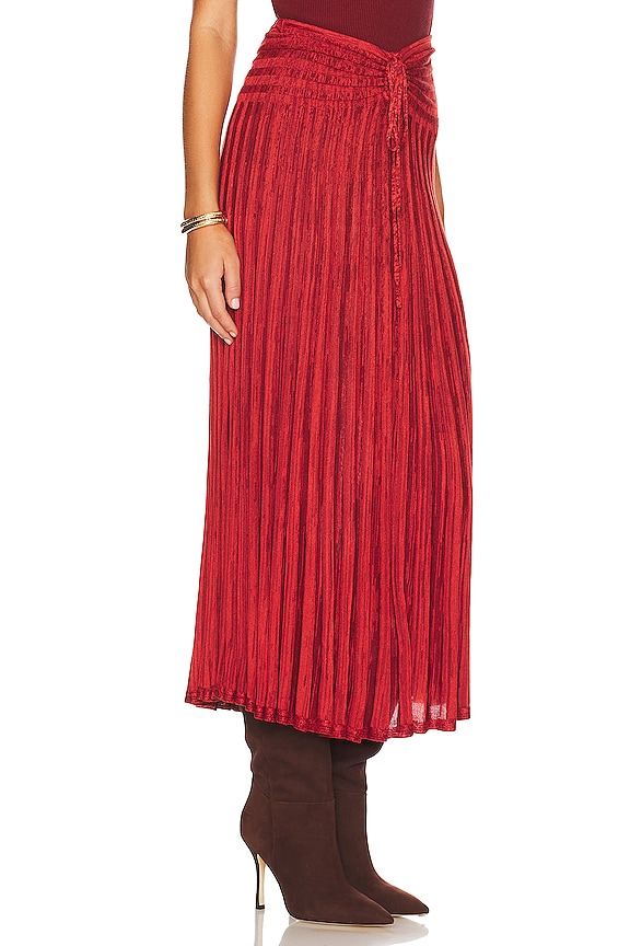 view 2 of 5 FALDA FREE PEOPLE SILVIA in Red Hot Combo