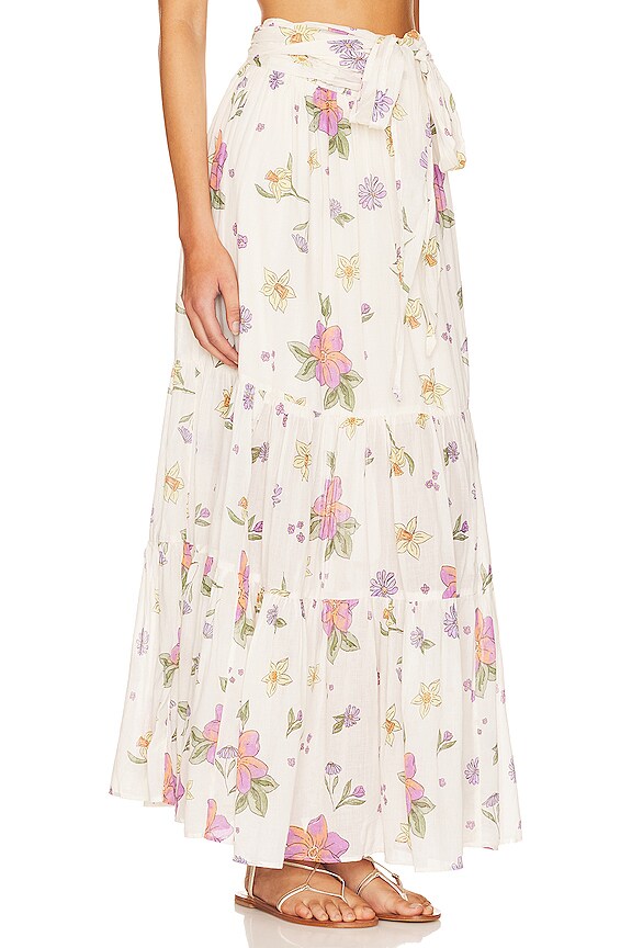 view 2 of 4 FREE PEOPLE LUNA スカート in Ivory Combo