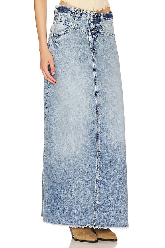 view 2 of 4 Come As You Are Denim Maxi in Medium Indigo
