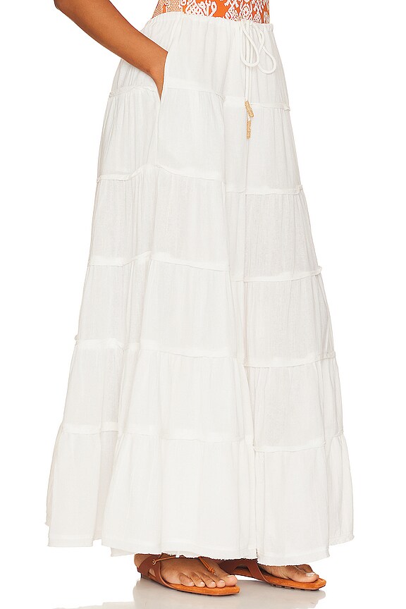 view 2 of 4 Simply Smitten Maxi Skirt in Optic White