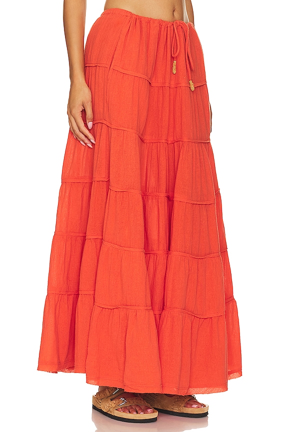 view 2 of 4 Simply Smitten Maxi Skirt in Zesty