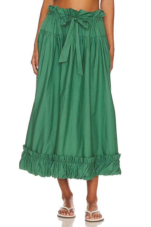 view 2 of 5 JUPE MIDI FREE PEOPLE FAVORITE PART in Mermaid