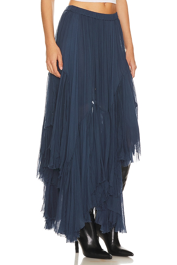 view 2 of 4 JUPE LONGUE FREE PEOPLE CLOVER in Dried Indigo