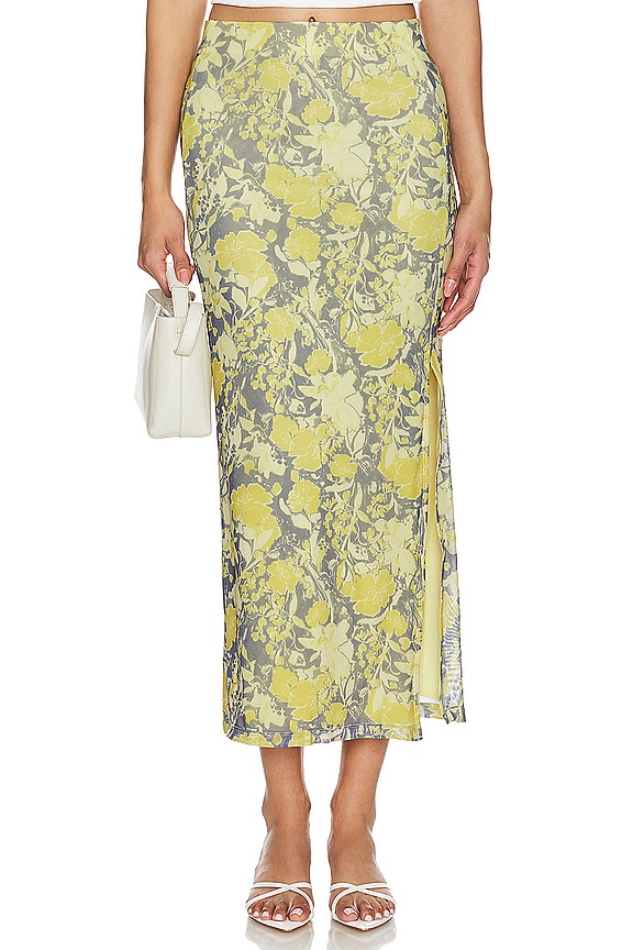 view 2 of 5 Rosalie Mesh Midi Skirt In Black Combo Rosalie in Black Combo Rosalie