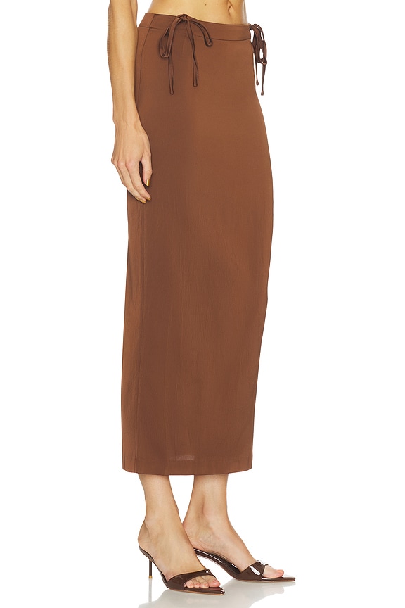 view 2 of 6 Rosetto Column Skirt in Potting Soil