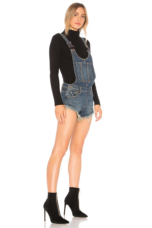 view 2 of 3 Summer Babe Hi/Lo Overall in Blue