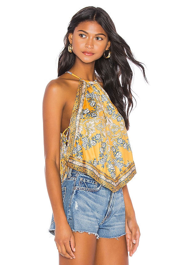 view 2 of 4 Sofia Halter Top in Orange