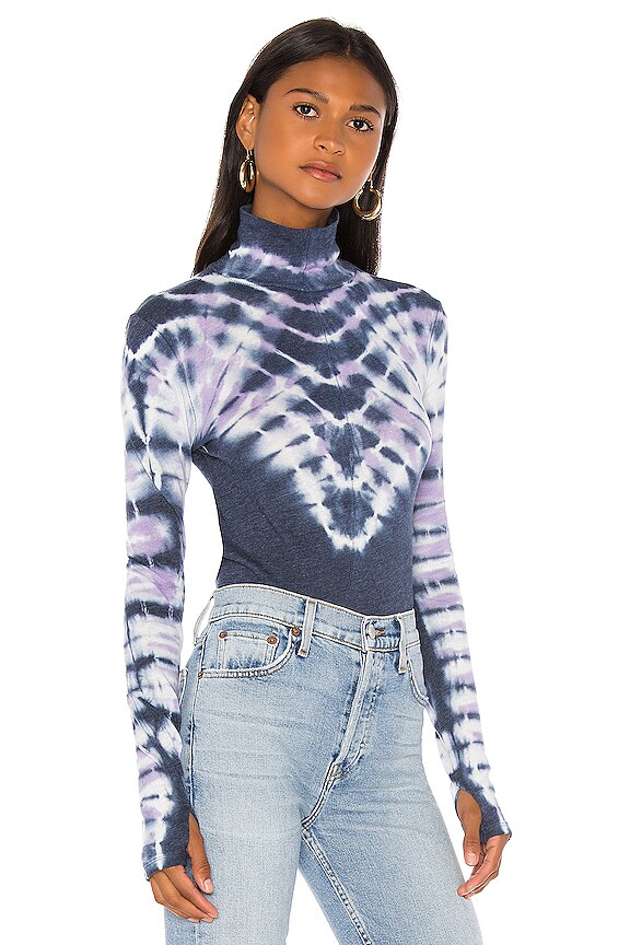 view 2 of 4 Psychedelic Turtleneck in Navy