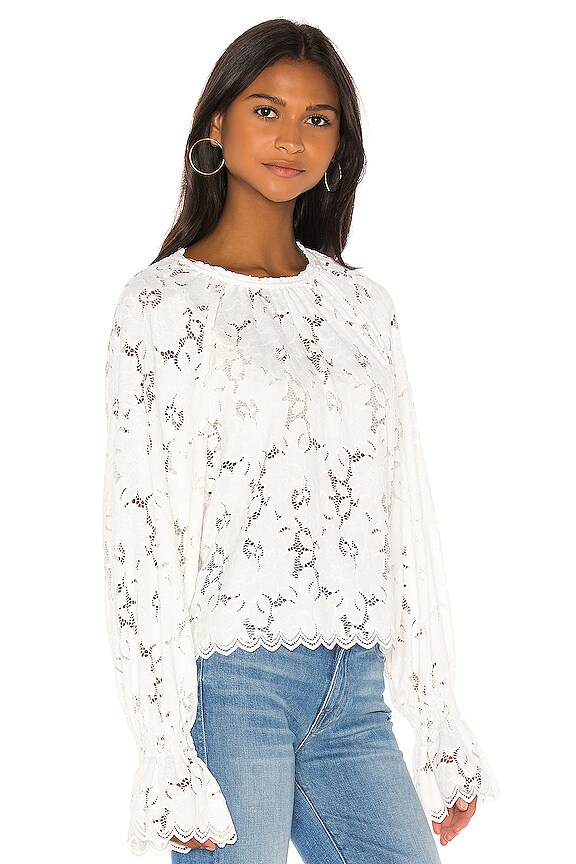 view 2 of 4 Olivia Lace Tee in Ivory