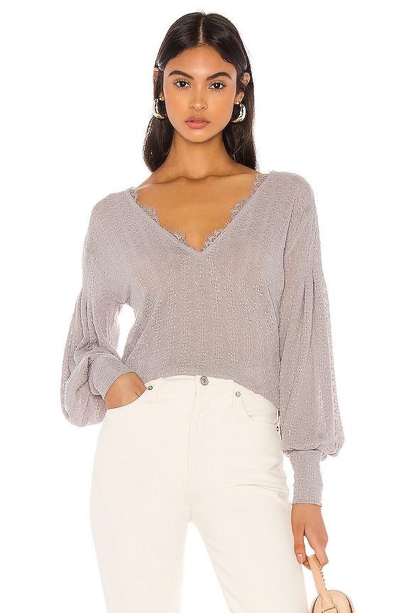 Free People Dreamgirl Top in Grey | REVOLVE