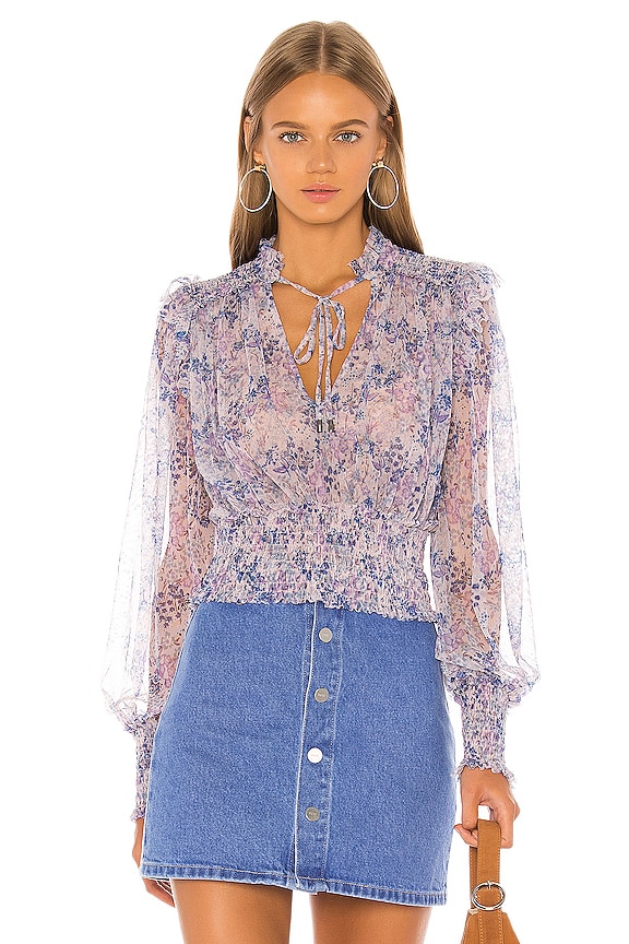 view 2 of 5 Printed Twyla Top in Lilac