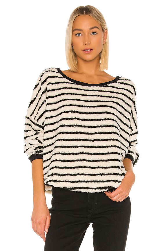 view 1 of 4 Breton Striped Pullover in Black