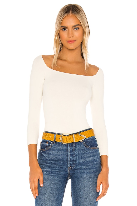 view 1 of 5 Square Neck Tee in Ivory