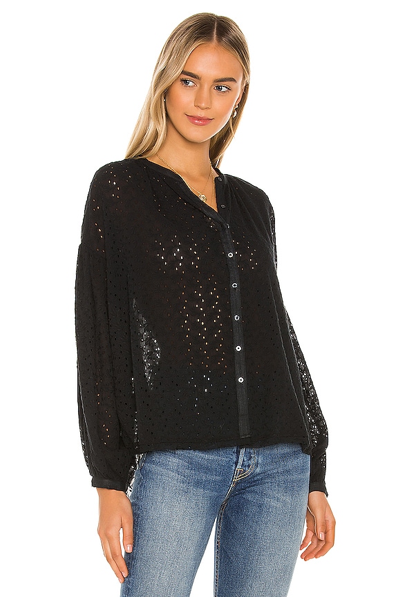 view 2 of 5 Maddison Eyelet Blouse in Black