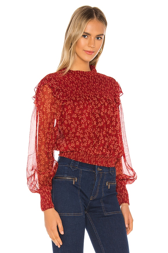 view 2 of 4 Roma Blouse in Red