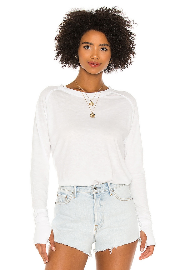 Free People x We The Free Arden Tee in White | REVOLVE