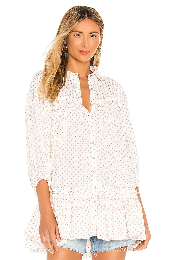 view 2 of 5 Full Swing Mini Dress in Ivory