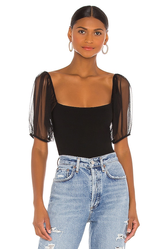 view 1 of 4 Puff Sleeve Cami in Black