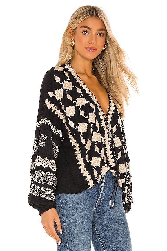 view 2 of 4 Home Town Top in Black Combo