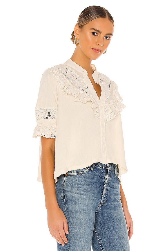 view 2 of 4 Walk In The Park Top in White