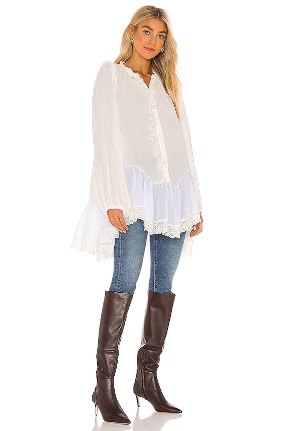 view 2 of 3 Jeanette Tunic Top in Ivory