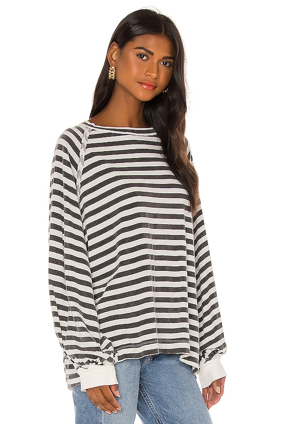 view 2 of 4 X FP Movement She's Everything Striped Top in Black