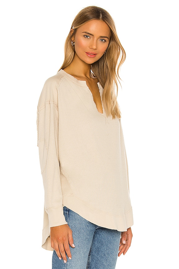 view 2 of 4 Owen Thermal Top in Vanilla Cream