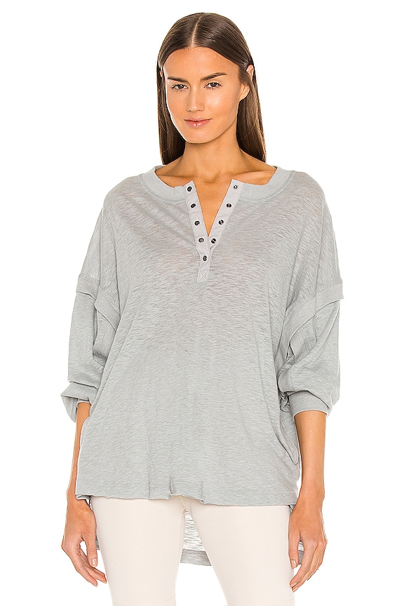 view 2 of 5 X FP Movement One Up Long Sleeve Top in Heather Grey