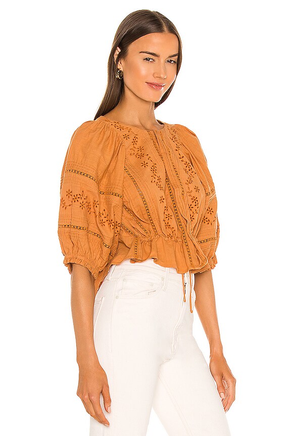 view 2 of 4 Daisy Chain Eyelet Top in Campground