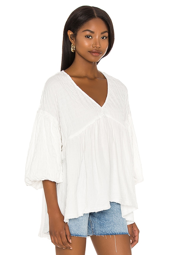 view 2 of 4 Flower Power Top in White