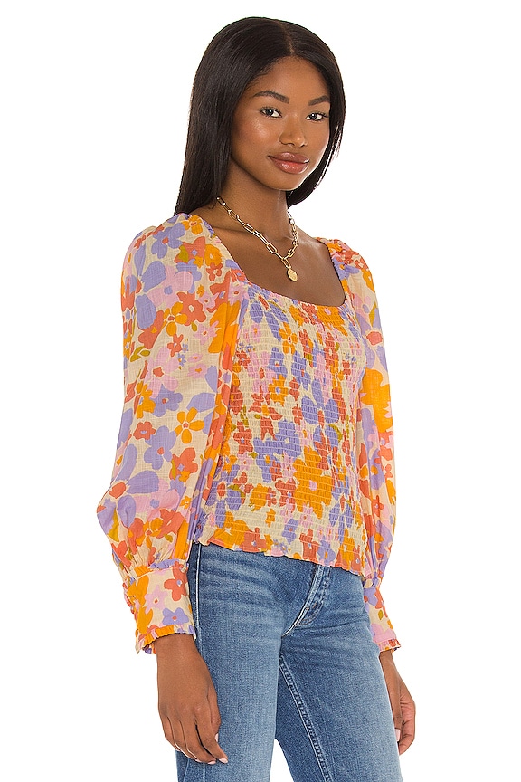 view 2 of 4 Ariana Printed Top in Spring Combo