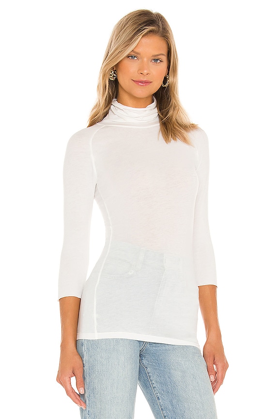 view 2 of 4 Modern Turtleneck Top in Optic White