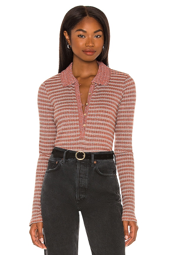 view 1 of 4 Delilah Top in Rust
