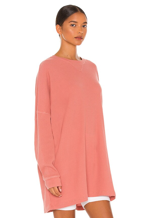 view 2 of 4 Early Night Thermal Tee in Dusty Rose