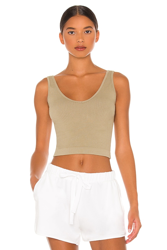 view 2 of 5 Solid Rib Brami in Light Willow