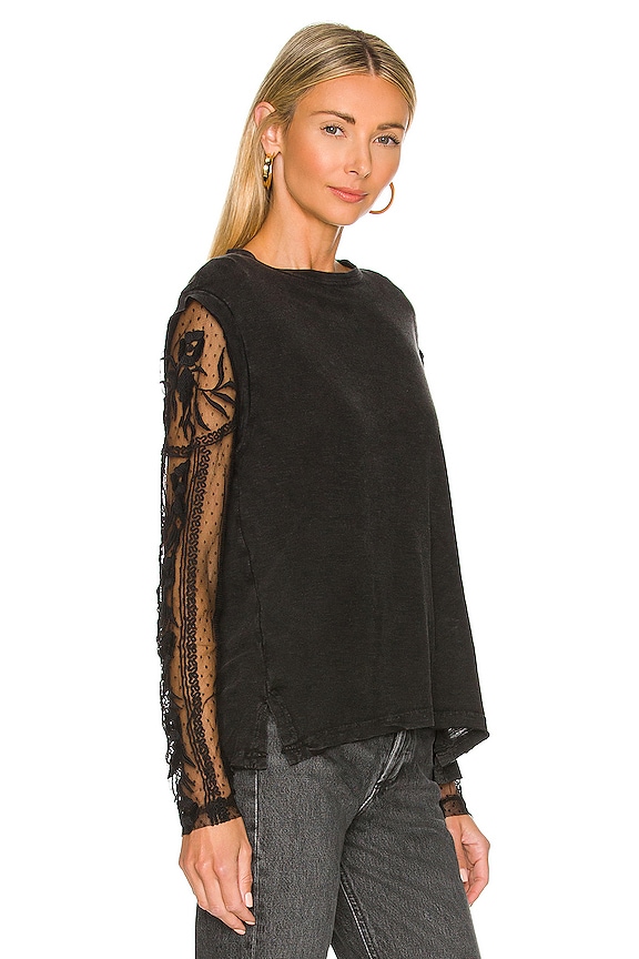 view 2 of 4 Billie Jean Twofer Top in Black