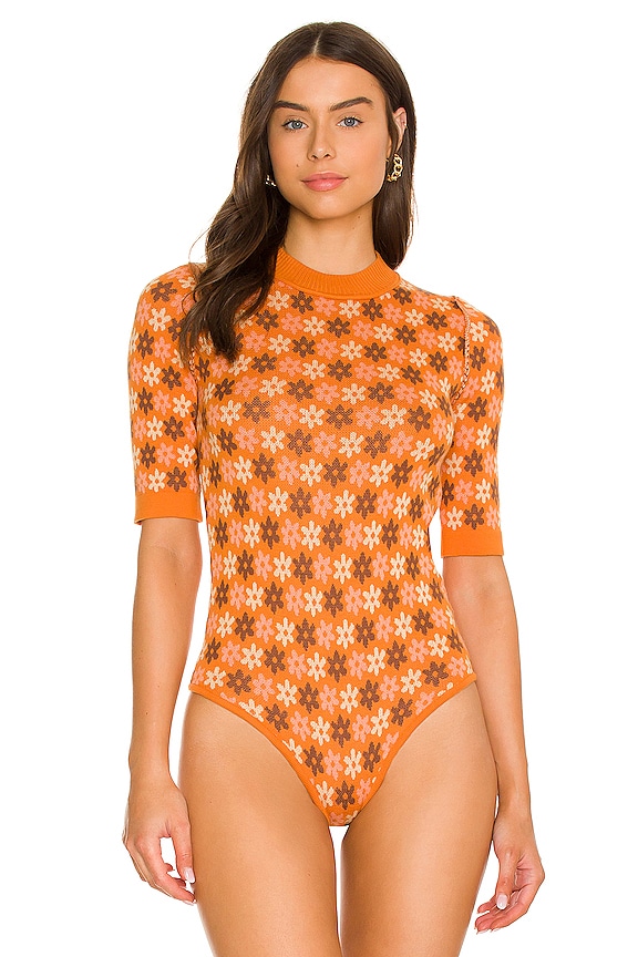 view 2 of 5 Winter Warmer Bodysuit in Toffee Combo