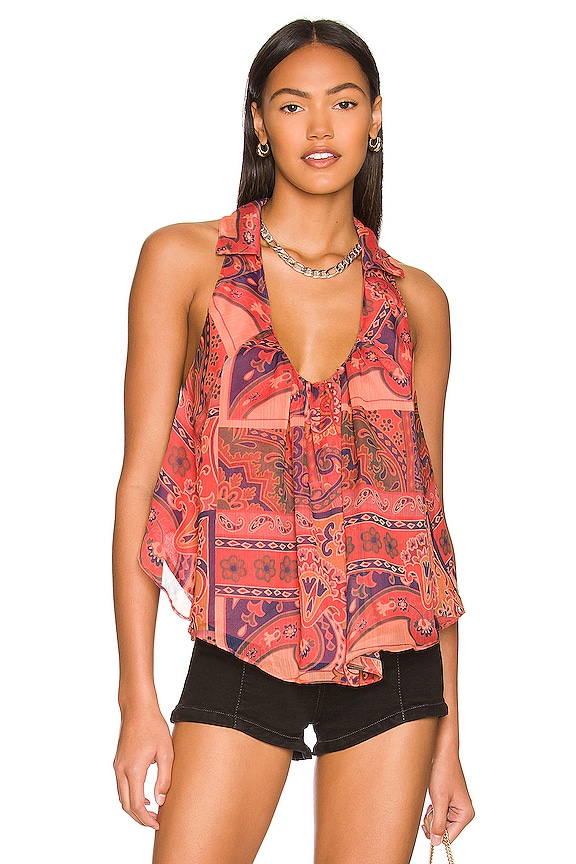 view 1 of 4 DÉBARDEUR FREE PEOPLE STRAWBERRY in Meadow Combo