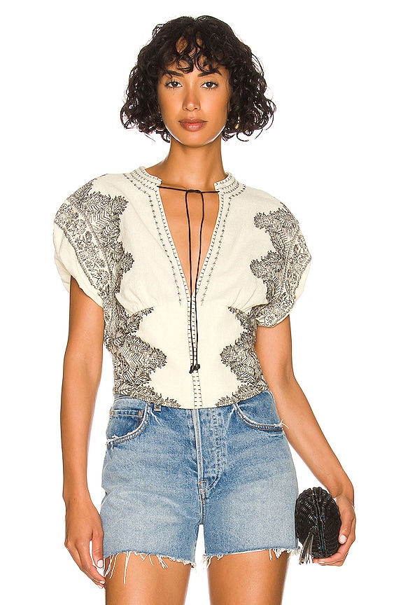 view 2 of 5 Temecula Blouse in Ivory Combo