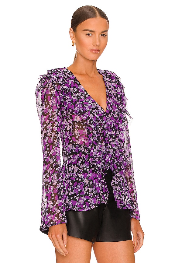 view 2 of 4 Nina Printed Top in Black Combo