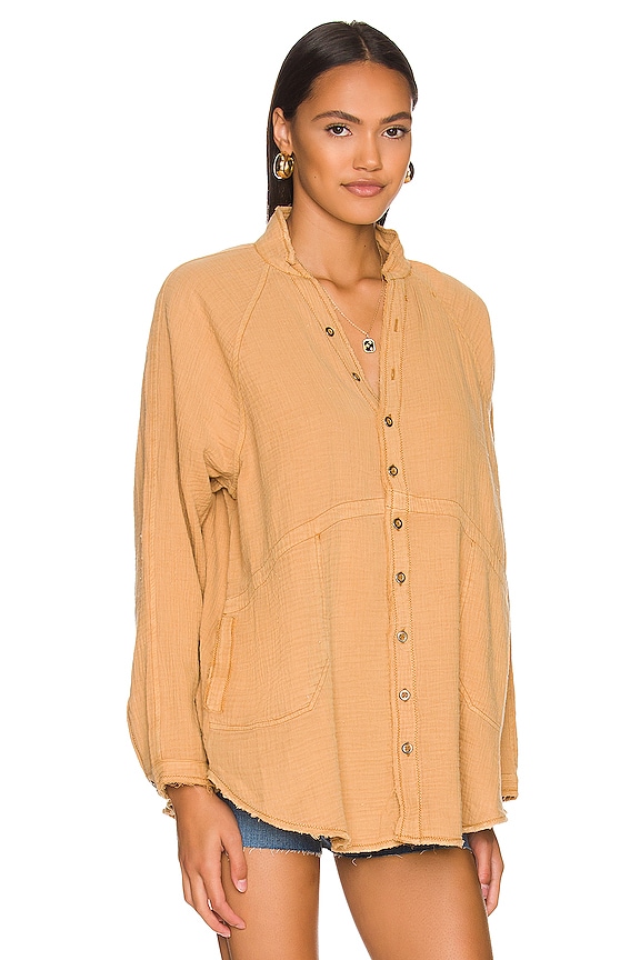 view 2 of 4 Summer Daydream Button Down in Golden Nugget