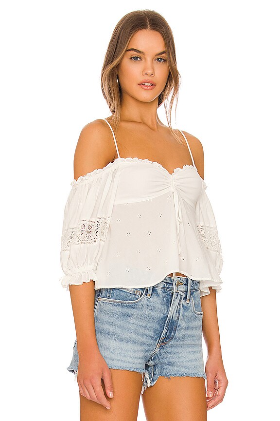 view 2 of 4 FREE PEOPLE BAMBINO 탑 in White