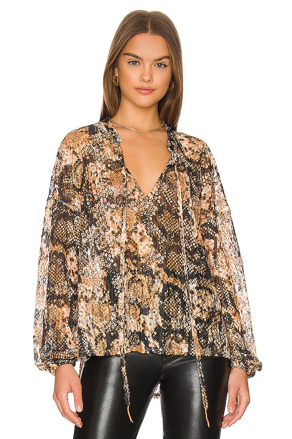 view 1 of 4 FREE PEOPLE NIGHT 탑 in Snake Combo