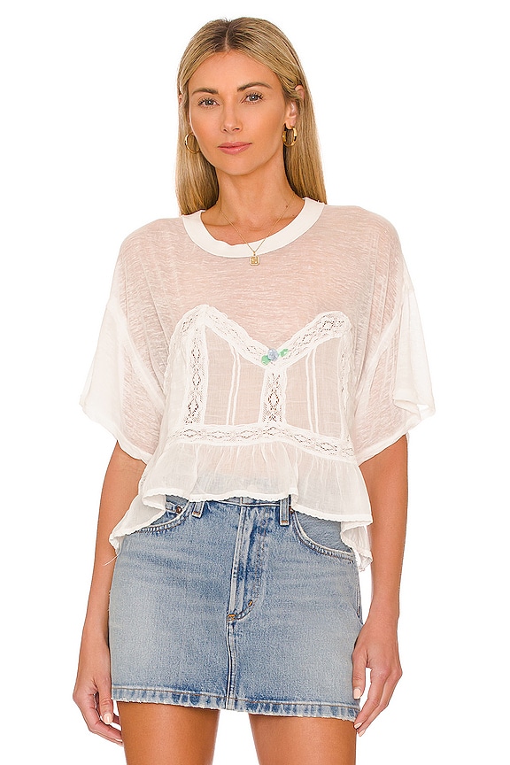 view 1 of 4 CAMISETA FREE PEOPLE FALL IN LOVE in Ivory