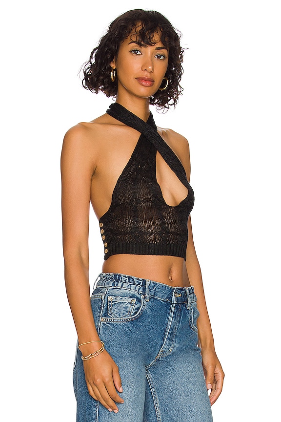 view 2 of 4 x REVOLVE Don't Stop There Halter Top in Black